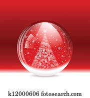 Vector snow globe Vector snow globe