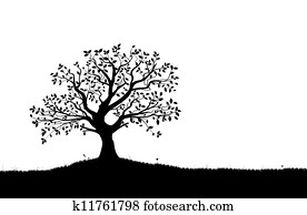 Vector Tree Silhouette, vectorial Vector Tree Silhouette, vectorial