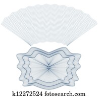 vektor, muster, für, währung, certif