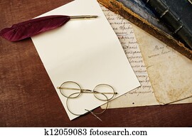 Vintage letter concept