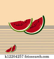 Watermelon slices Watermelon slices