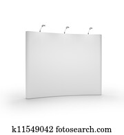 White blank trade show booth White blank trade show booth
