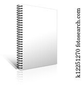 white notebook