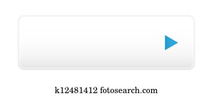 witte knoop, met, blauwe, richtingwijzer