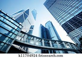 wolkenkratzer, in, hongkong