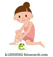 woman using moisturising cream woman using moisturising cream