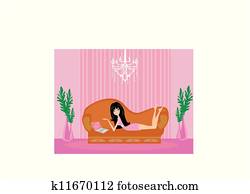 women purchasing product online using her laptop computer