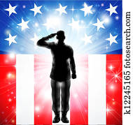 אותנו מדגלל, צבא, קלגסים, חייל, צללית, להצדיע