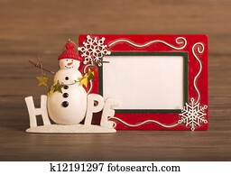 בודד, איש שלג, עשה, של, מקומט, נייר