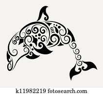 דולפין, קישוטי, קישוט