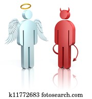 כתף, מלאך, ו, שטן