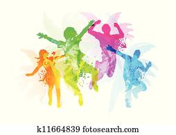 לקפוץ, אנשים