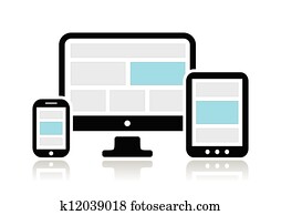 מגיב, עצב, ל, web-, מחשב