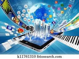 מולטימדיה, ו, אינטרנט, לחלק, מושג