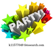 מפלגה, מילה, סטארבארסט, צבעוני, כוכבים, הזמנה, כיף, מקרה