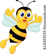 מצחיק, דבורה, ציור היתולי