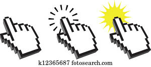 סמן של מחשב, 3d, וקטור