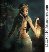 עקוב אותי, לתוך, ה, שטח מיוער, תחום