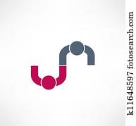 ビジネス, icon., handshake., transaction.