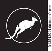 正面図 の A カンガルー で A 赤ん坊のカンガルー 中に 彼女 袋 画像コレクション Fotosearch