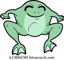 ジャンプ カエル クリップアート 切り張り イラスト 絵画 集 K Fotosearch