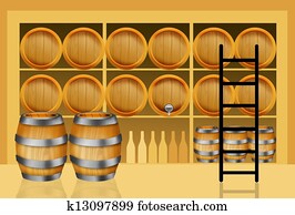 ワイン 樽 イラスト K Fotosearch
