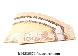 100 dollars Canadian bank notes 100 dollars Canadian bank notes