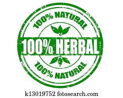 100% herbal stamp 100% herbal stamp