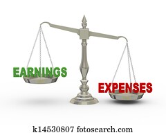3d earnings and expenses on scale