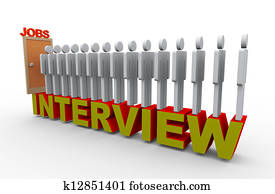 3d, gente, entrevista de trabajo