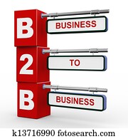 3d, hippe, signboard, van, b2b