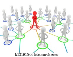 3d, klein, mensen, -, partners, de, network.