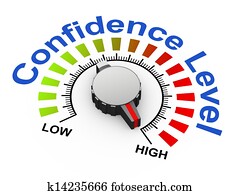 3d knob - confidence level 3d knob - confidence level