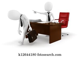 3d man businessman -FIRED!