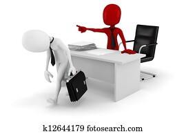 3d man businessman -FIRED! 3d man businessman -FIRED!