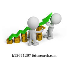 3d person - financial success 3d person - financial success