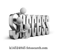 3d person striving for success 3d person striving for success