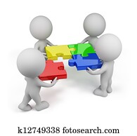 3d person with an important part of