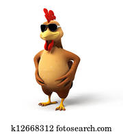 3d rendered illustration of a chicken 3d rendered illustration of a chicken