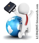 3d, weiß, bevölkern geschäfte, erfolg