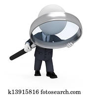 3d white people as business man 3d white people as business man