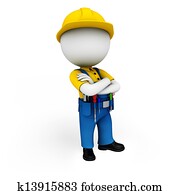 3d white people as plumber 3d white people as plumber