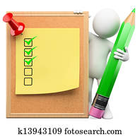 3D white people. To do list