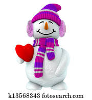 3d, השלג, ילדה