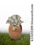 401, k, goldenes, egg.