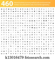 460, אפור, איקונים