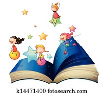 A book with children playing A book with children playing