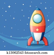 A colorful spaceship A colorful spaceship
