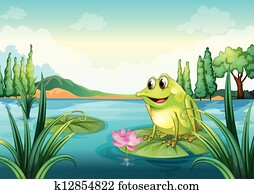 a, frosch, an, dass, fluss a, frosch, an, dass, fluss