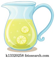 A pitcher of lemon juice A pitcher of lemon juice